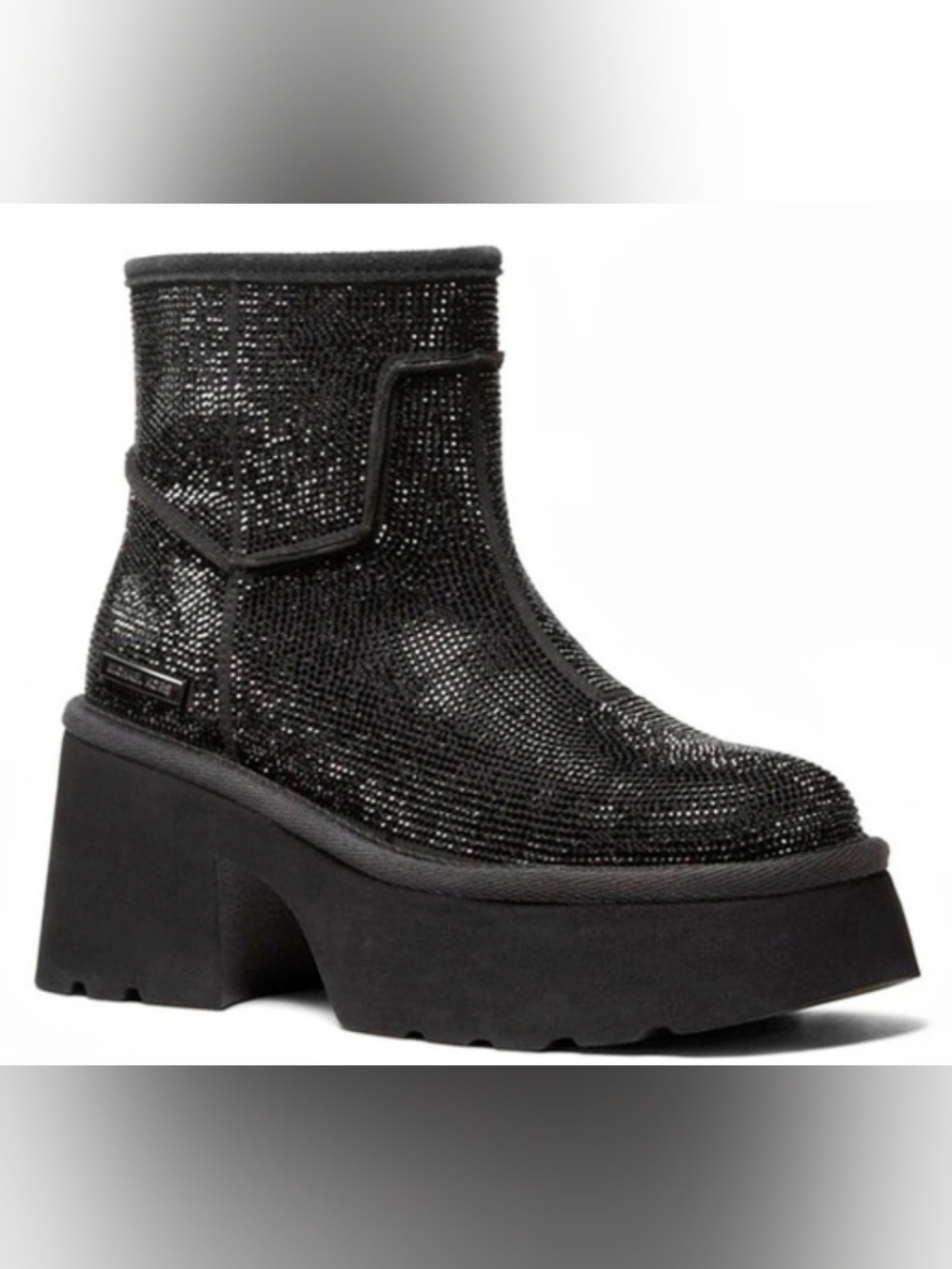 Michael Kors Enya Embellished Platform Boot Black